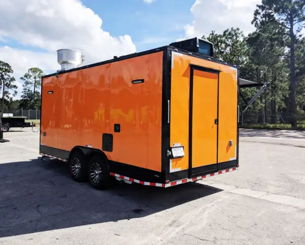 2025 Southern Dimensions 8.5X18 Orange and Black Full Food Trailer (SDG-225) - Image 2