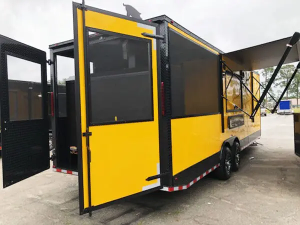 2025 Southern Dimensions 26' Yellow with Black Trim Concession Food Trailer (SDG-235)
