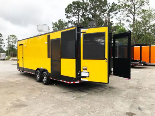 2025 Southern Dimensions 26' Yellow with Black Trim Concession Food Trailer (SDG-235) - Image 4